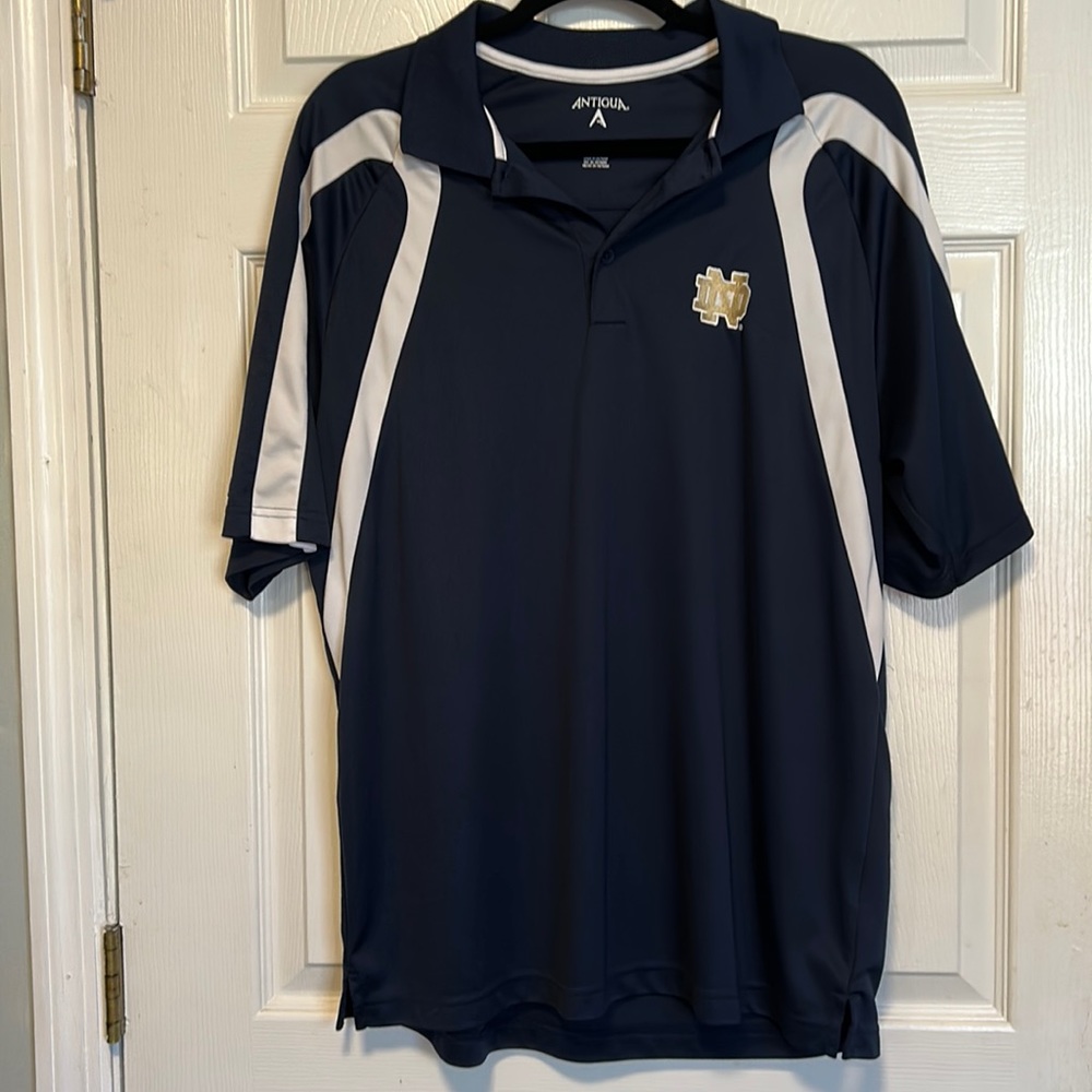 Notre Dame Size Large Mens Polo